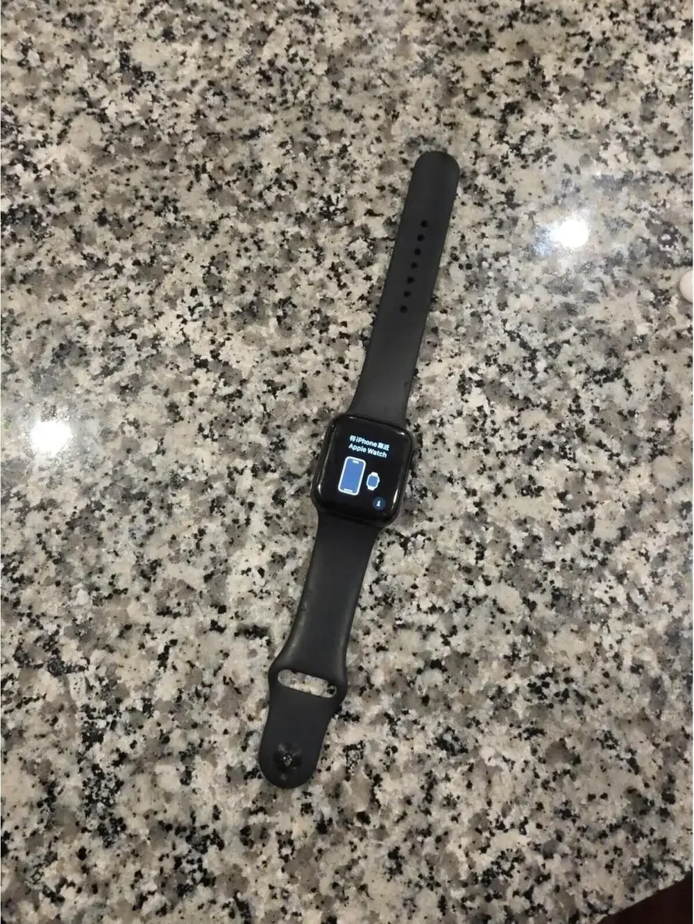 Apple Watch Series 6 40mm Aluminum & Ceramic Case with Grey Sport Band - Locked